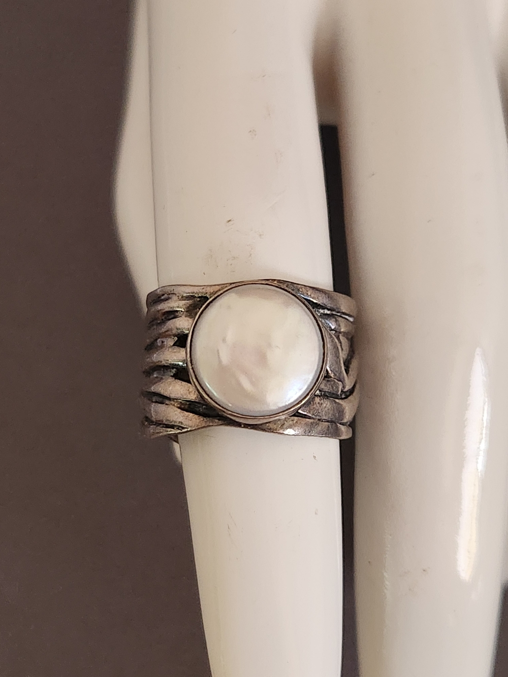 Sterling Silver Mother-of-Pearl Stack Ring -Silpada